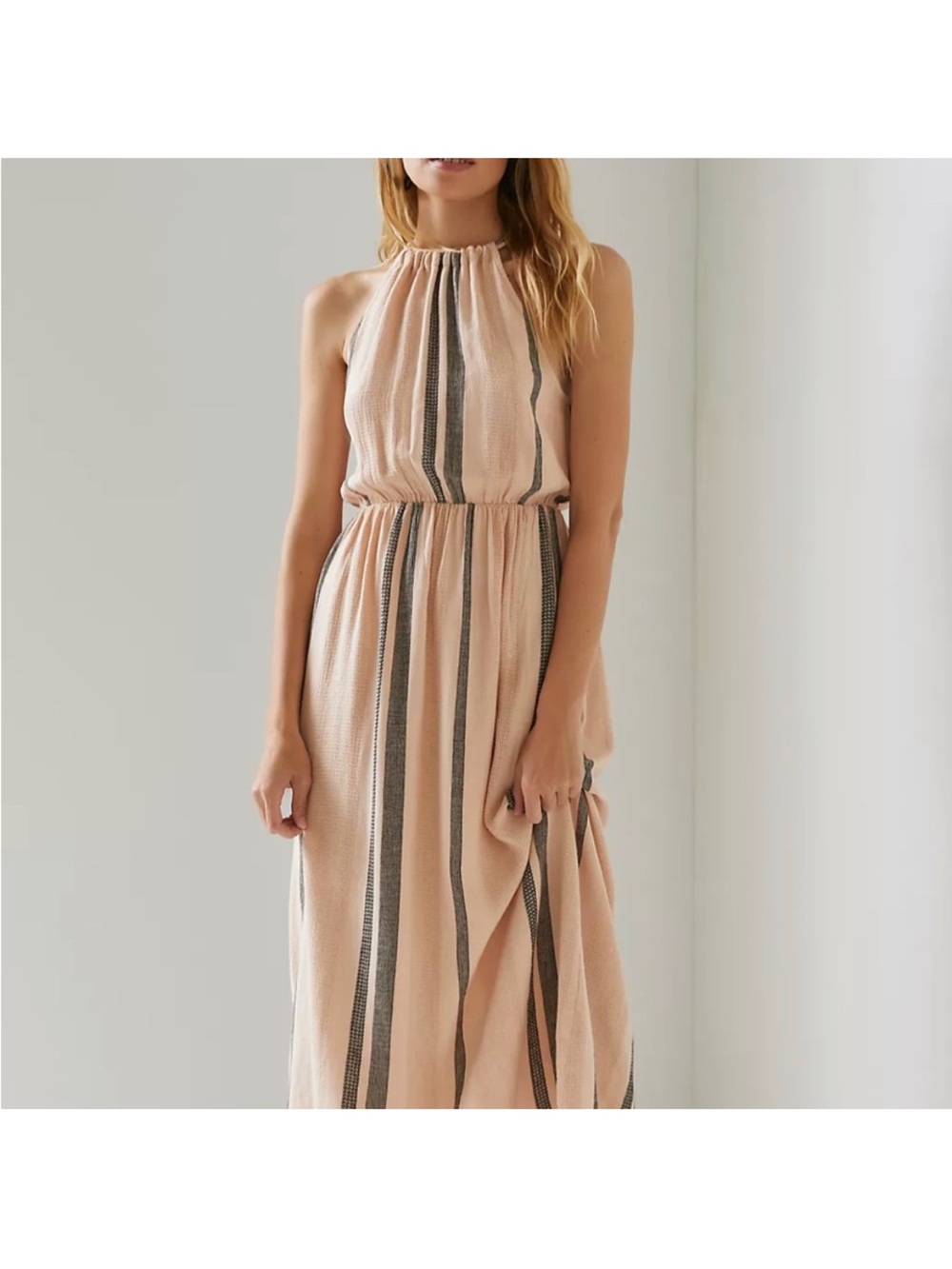 Cloth & Stone Halter Maxi Dress, size XS, maize color,‎